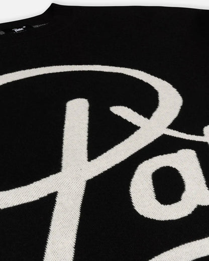 Hearted Jumper Black