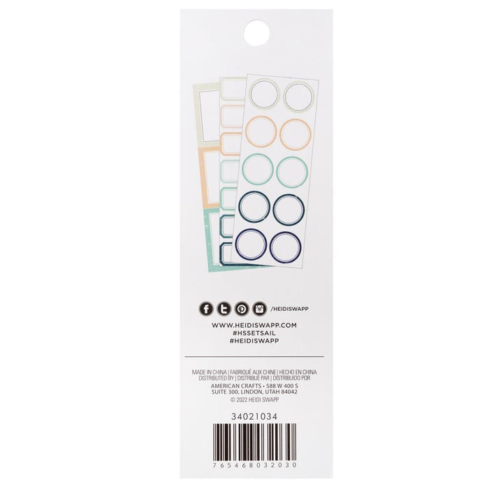 Heidi Swapp - Label Stickers - 60/Pkg - Set Sail. Available at Embellish Away located in Bowmanville Ontario Canada.