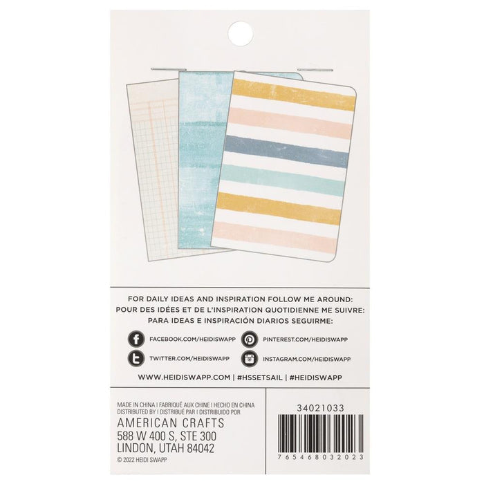 Heidi Swapp - Mini Blank Notebooks - 3/Pkg - Set Sail. Available at Embellish Away located in Bowmanville Ontario Canada.