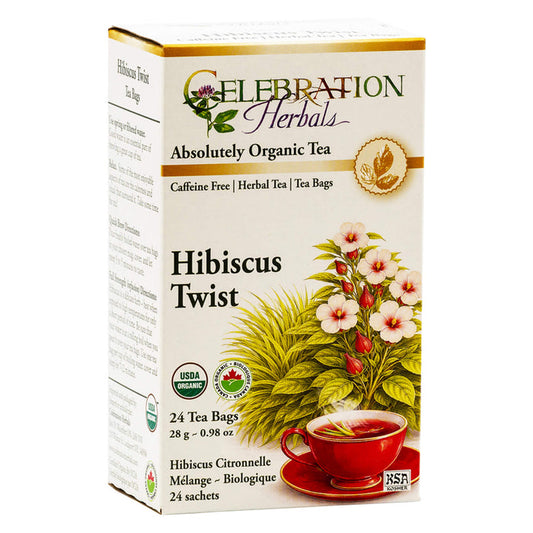 Box of Celebration Herbals Hibiscus Twist Tea - 24 Bags