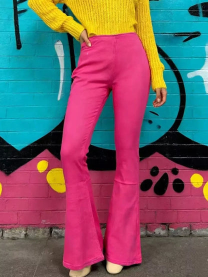 High-Waisted Flare Jeans