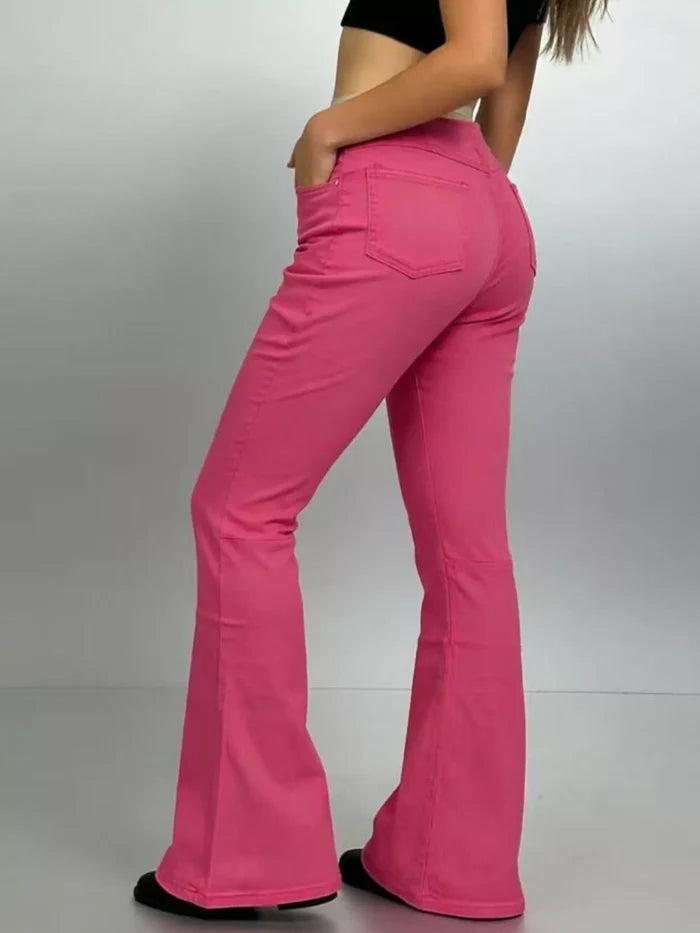 High-Waisted Flare Jeans