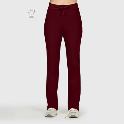 High Waisted Rise Ten-Pocket Cargo Scrub Pant