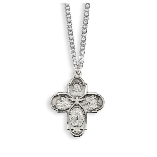 Hirten 4 Way Pewter Medal on 18" Chain