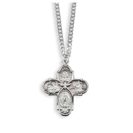 Hirten 4 Way Pewter Medal on 18" Chain