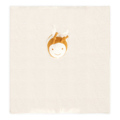 Honey Bee - Organic Baby Lovey Security Blanket Cuddle Cloth