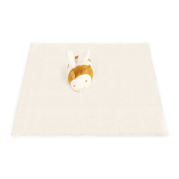 Honey Bee - Organic Baby Lovey Security Blanket Cuddle Cloth