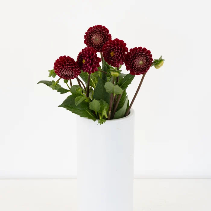 Honeycomb Red Dahlia Flower Vase - Image