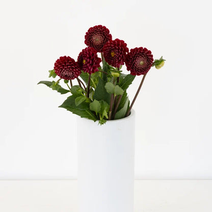 Honeycomb Red Dahlia Flower Vase - Image