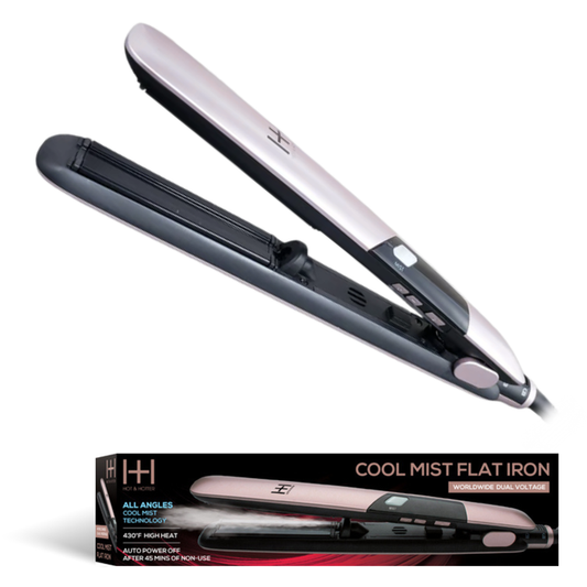 Hot & Hotter Cool Mist Flat Iron 1in, Rose Gold