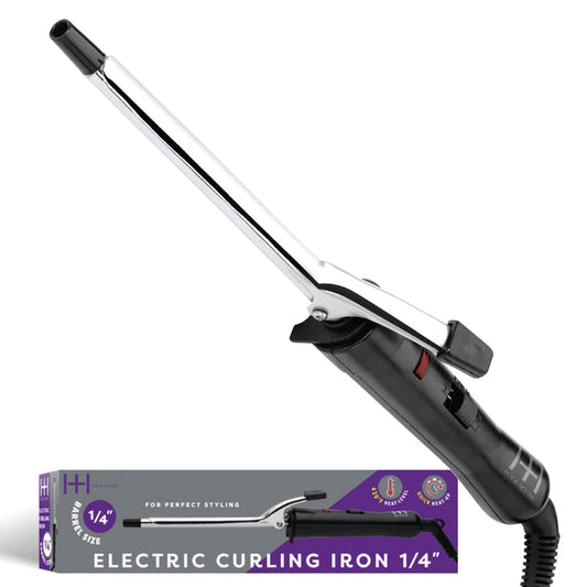 Hot & Hotter Electric Curling Iron 1/4 Inch, 1 Count, Silver
