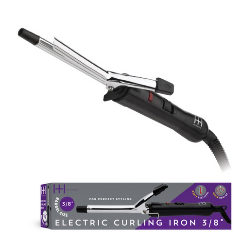 Hot & Hotter Electric Curling Iron 3/8 Inch, 1 Count, Silver