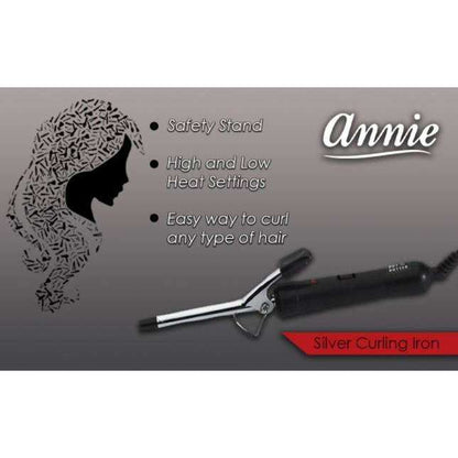 Hot & Hotter Electric Curling Iron 3/8 Inch, 1 Count, Silver