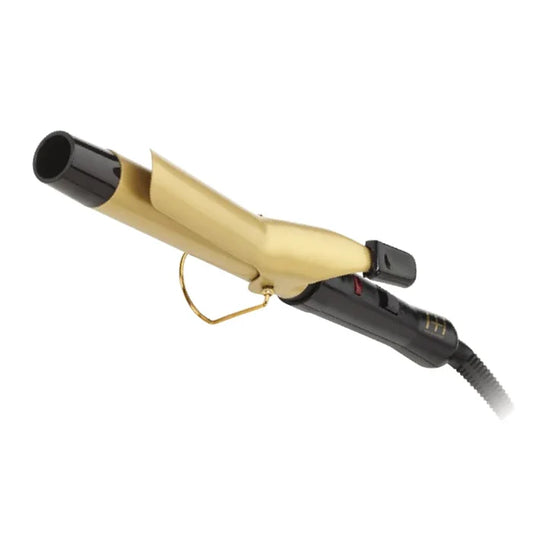 Hot & Hotter Gold Ceramic Electric Curling Iron 1 Inch, 1 Count, Gold & Black