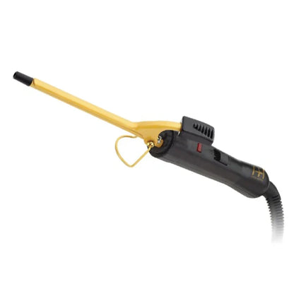 Hot & Hotter Gold Ceramic Electric Curling Iron 1/4 Inch, 1 Count, Gold