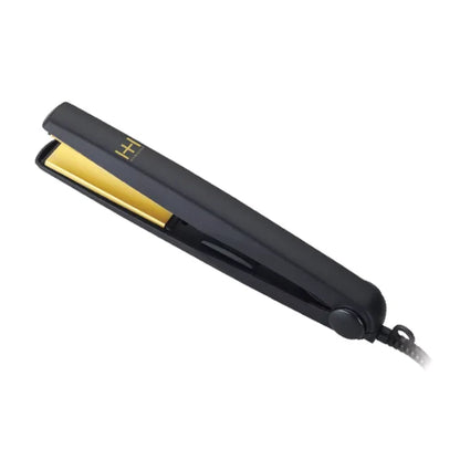 Hot & Hotter Gold Ceramic Electric Flat Iron 1 Inch, 1 Count, Black