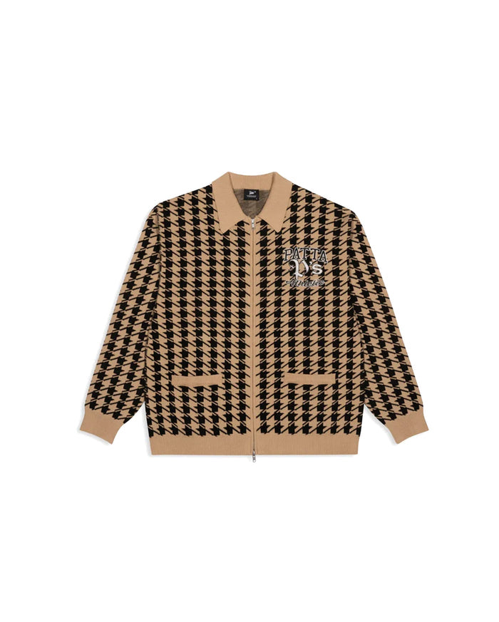 Houndstooth Cardigan Irish Cream