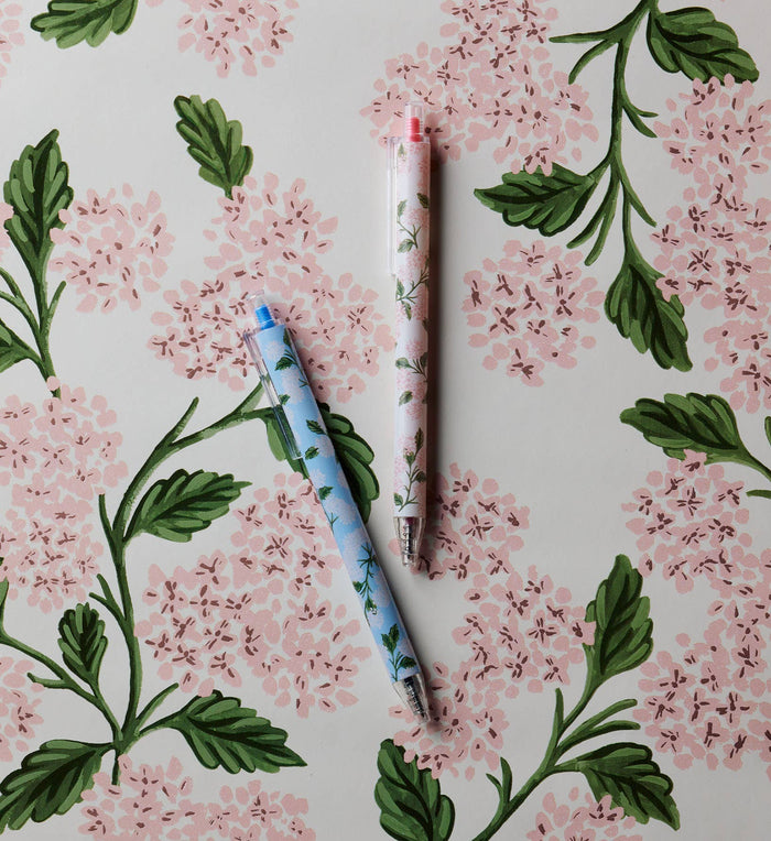 Hydrangea Gel Pen Set of 2
