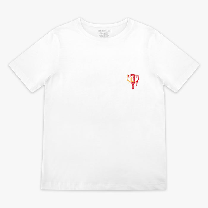 White Ice Cream Cherry youth graphic tee — front view
