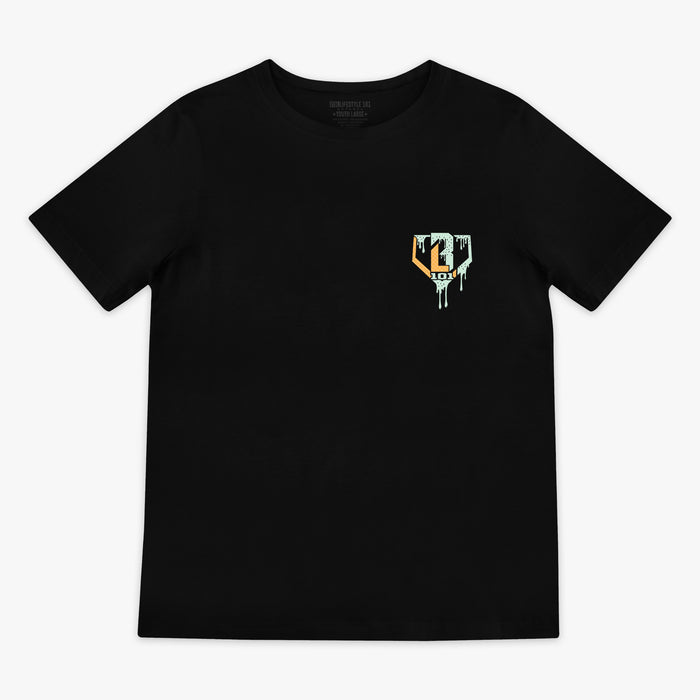 Mint Ice Cream Baseball Black Shirt