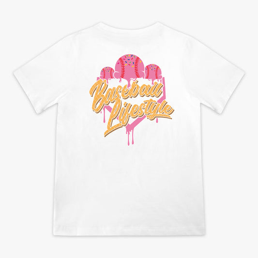 Baseball Ice Cream Tee Strawberry Youth Shirt