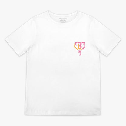 Pink Strawberry Ice Cream Baseball Youth Tee Shirt