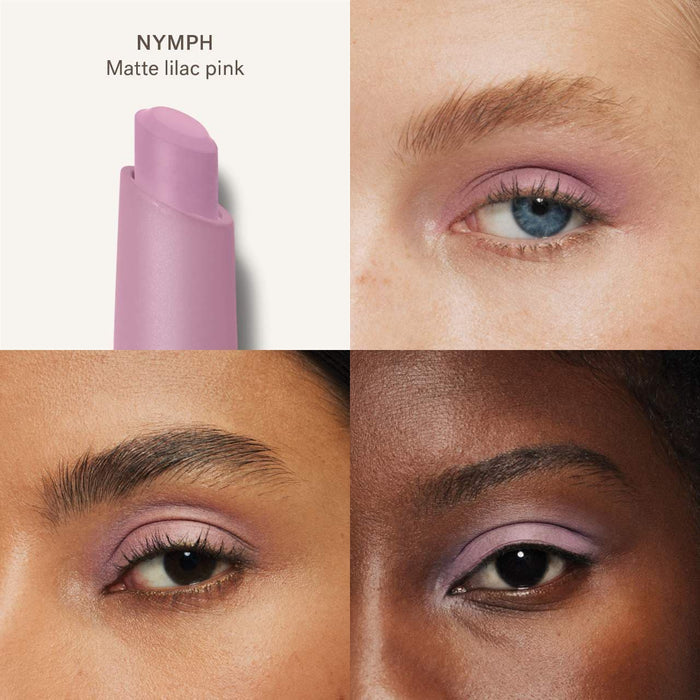 Ilia Eye Stylus Shadow Stick with long-lasting cream eyeshadow, shown in a sleek, portable makeup stick design.