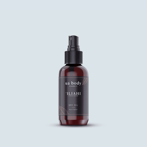 'Iliahi Sandalwood Dry Oil bottle - main shot