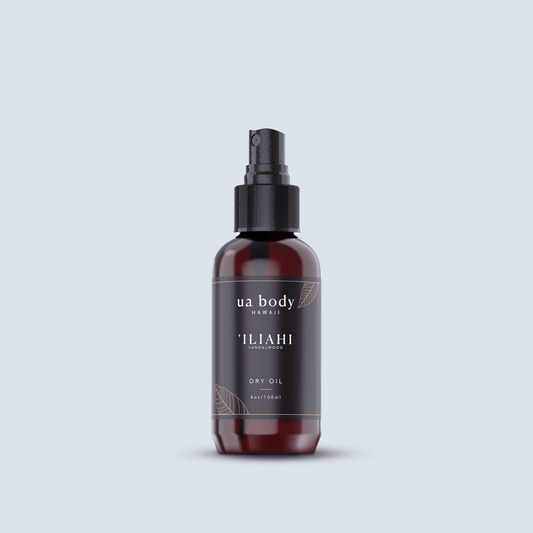 'Iliahi Sandalwood Dry Oil bottle - main shot