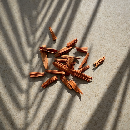 'Iliahi Sandalwood on background with shadow