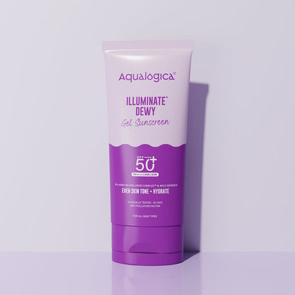 Illuminate+ Dewy Sunscreen In-Vivo Tested SPF 50+ PA++++ with Wild Berries & Alpha Arbutin - 80 g