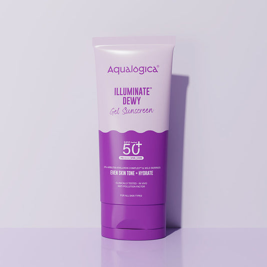 Illuminate+ Dewy Sunscreen In-Vivo Tested SPF 50+ PA++++ with Wild Berries & Alpha Arbutin - 80 g