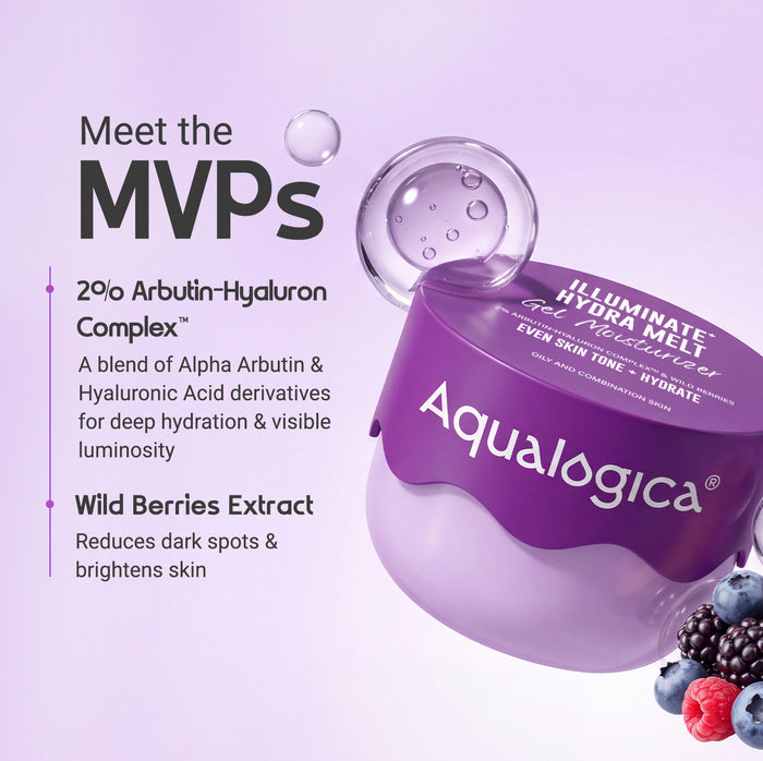 Illuminate+ Hydra Melt Gel Moisturizer with 2% Arbutin-Hyaluron Complex & Wild Berries  - 200 g