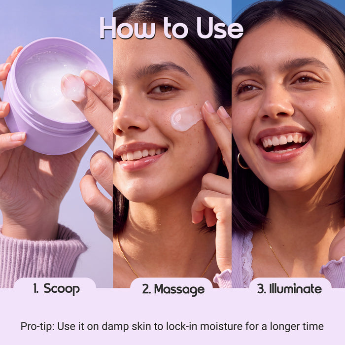 Illuminate+ Hydra Melt Gel Moisturizer with 2% Arbutin-Hyaluron Complex & Wild Berries  - 200 g
