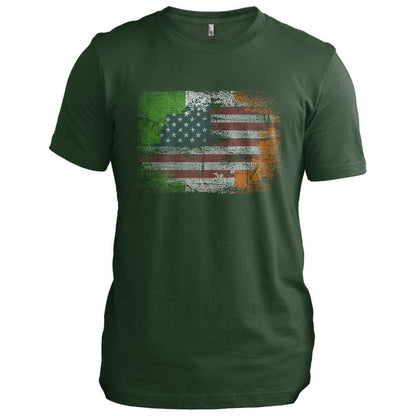 Irish American Distressed Flag