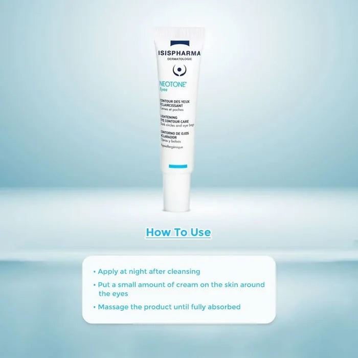 Isispharma Neotone Lightening Eye Contour Care 15ml - How to Use