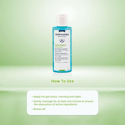 Isispharma Teen Derm Sensitive Purifying Cleansing Gel 100ml
