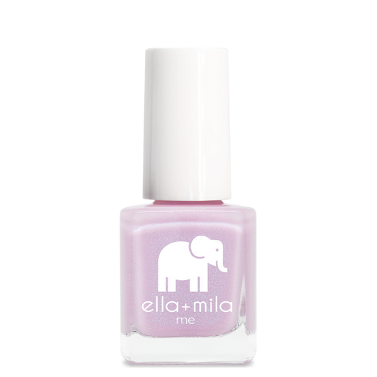 Isla View lavender pink shimmer nail polish bottle – ella+mila