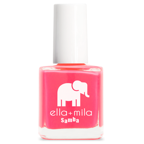 Island Love vibrant bright pink nail polish bottle – ella+mila