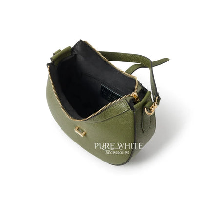 Italian Genuine Leather Crescent Shoulder Bag-Two Straps