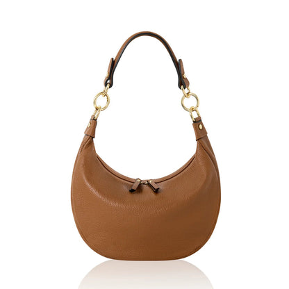 Italian Genuine Leather Crescent Shoulder & Crossbody Bag
