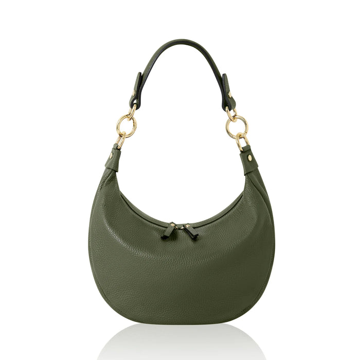Italian Genuine Leather Crescent Shoulder & Crossbody Bag