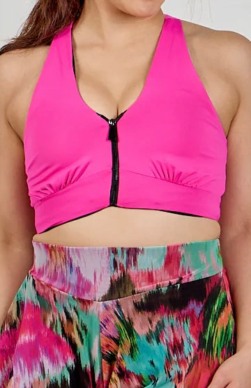 JADE ZIP BRA