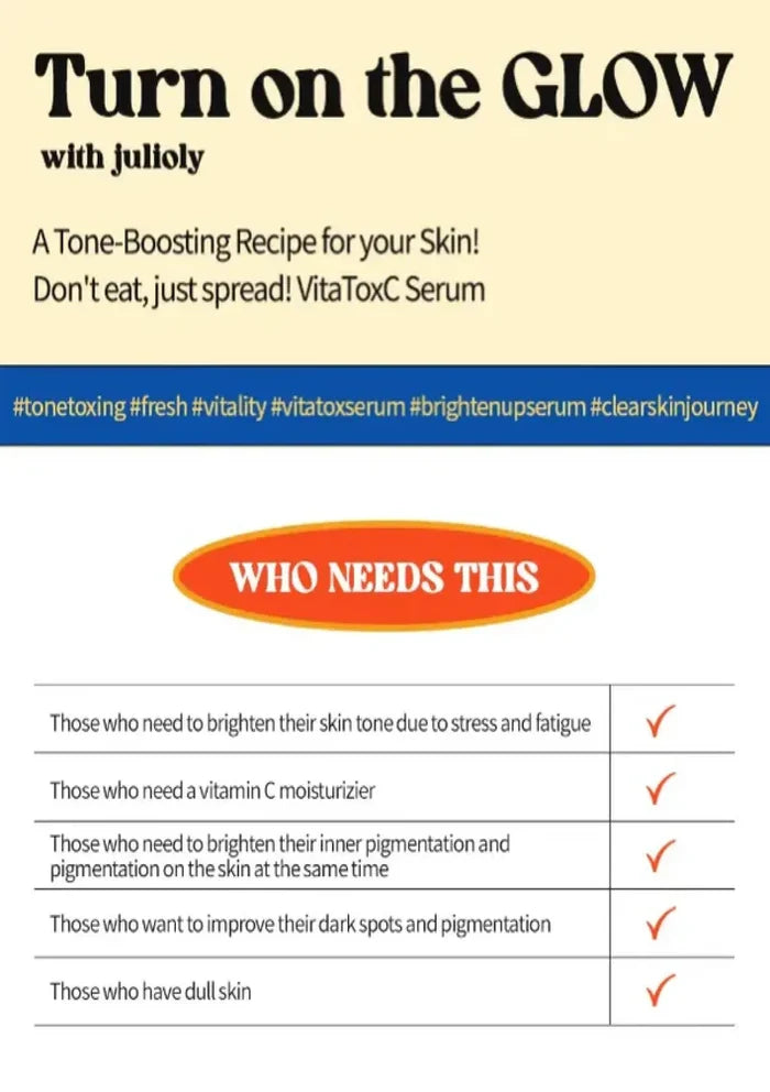 [JULIOLY] Superfood Vita ToxC Smoothie Serum 50ml