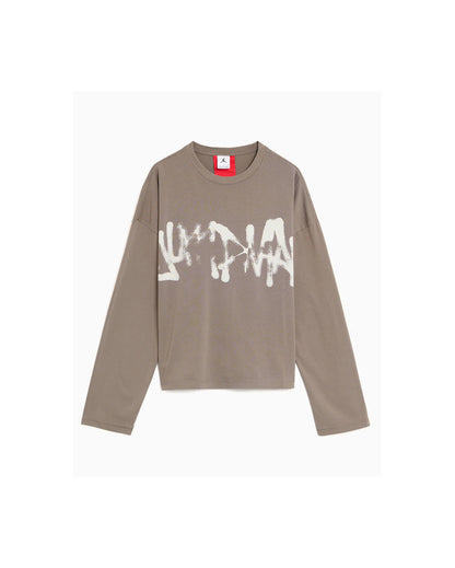 Jumpman LS Tee Cave Stone