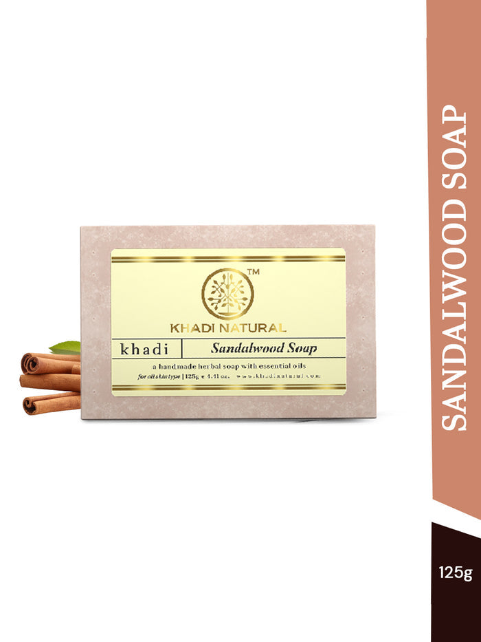 Khadi Natural Sandalwood Soap (125g)