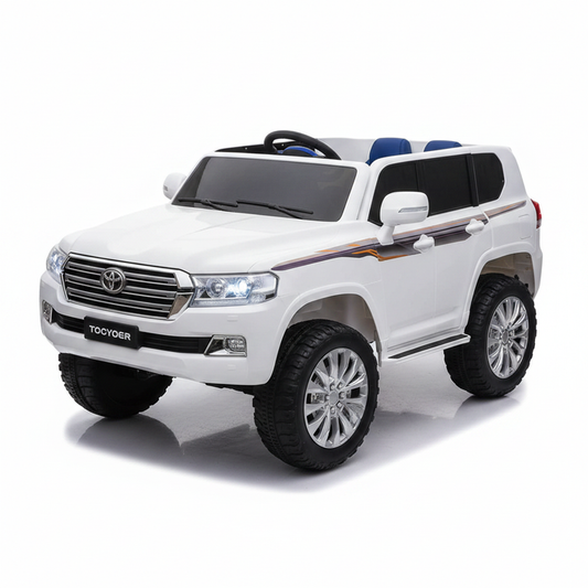 Kids Electric Ride-On SUV Large White - Studio Shot