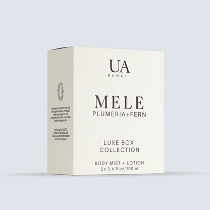 Kino Luxe Box – Mele Plumeria – 3.4 oz Body Lotion and Mist Set