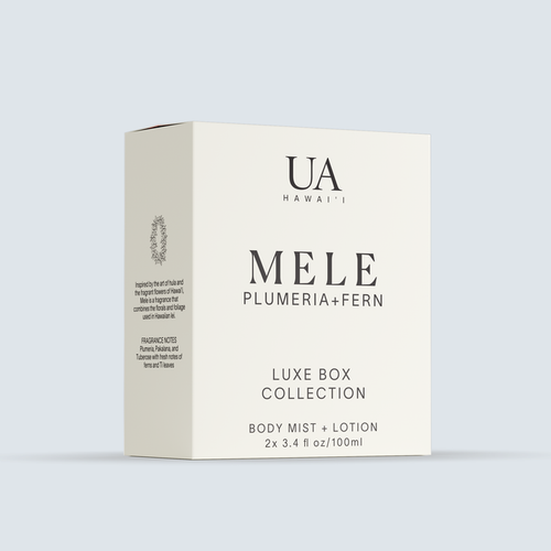 Kino Luxe Box – Mele Plumeria – 3.4 oz Body Lotion and Mist Set