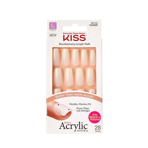 Kiss Salon Acrylic Natural [L] #Ksan05 - Strong Enough
